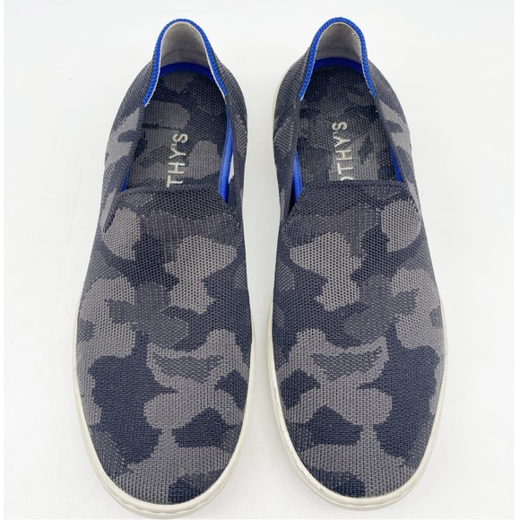 Rothy’s The Original Slip On In Black/Gray Camo Sneaker Women’s Size 9.5 - Picture 8 of 11